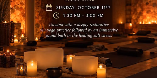 Yin Yoga & Sound Bath in a Salt Cave