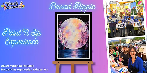 Broad Ripple Paint N Sip \u2013 Purple Moon