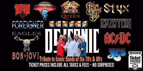 Dr. Iconic - Tribute to Iconic Rock of the 70's & 80's | SPECIAL PRICING!