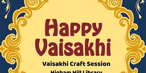 Vaisakhi Craft session @ Higham Hill library