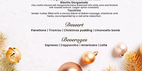 Christmas day menu!