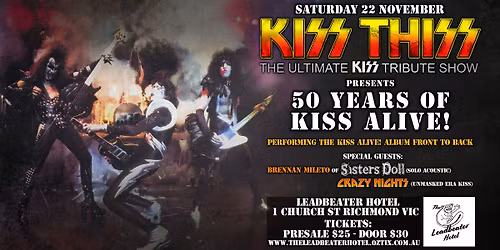 KISS THISS presents 50 Years of Kiss Alive! ENCORE