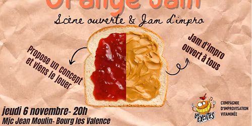 \ud83c\udf5e ORANGE JAM #3 - Sc\u00e8ne ouverte d'impro