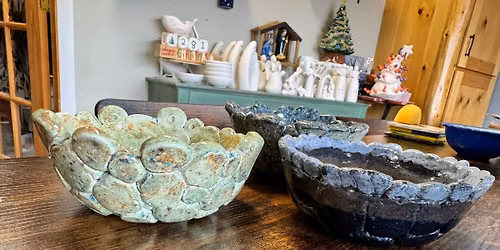 Clay pebble or coil bowl workshop 