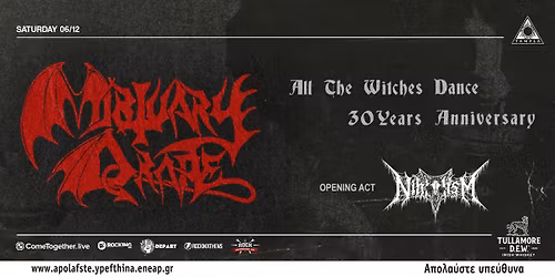Mortuary Drape "All the Witches Dance - 30 Year Anniversary" , w\/ Nihilism - live at Black Temple