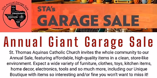Huge Church Garage Sale
