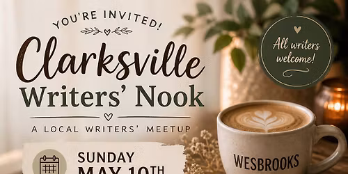 Clarksville Writers Nook Meetup @ Wesbrook Coffee