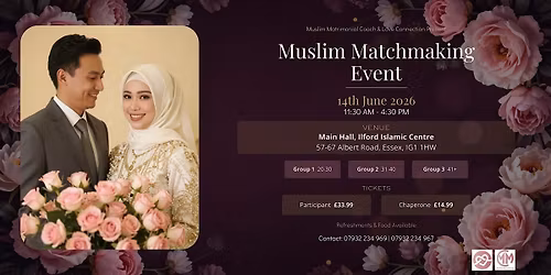 Muslims Matchmaking\/Marriage Event