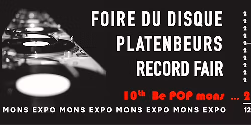 Foire du disque Be POP Mons 2026