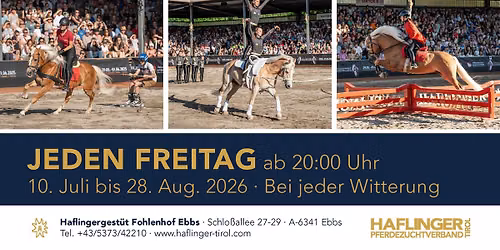 Die Welt der Haflinger erleben \u2013 die Haflinger Show am Fohlenhof Ebbs