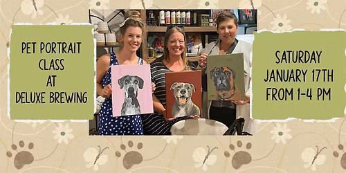 Paint Your Pet Class at Deluxe Brewing in Albany, OR