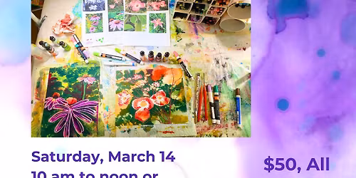 Make Unique Greeting Cards Using Alcohol Ink & Acrylic Paint