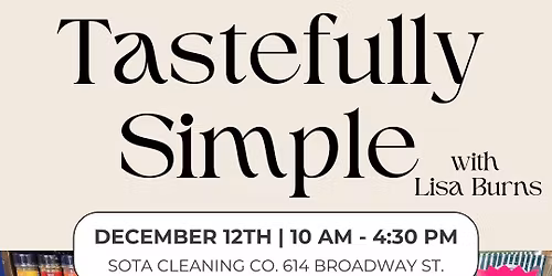Tastefully Simple Pop Up Event