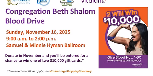Congregation Beth Shalom Blood Drive