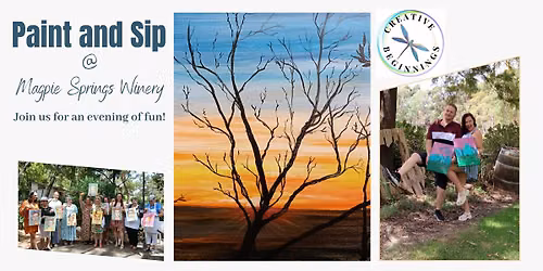 Paint and Sip -'Coober Pede' at Magpie Springs Winery