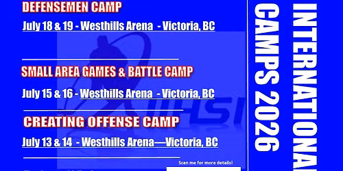 Coach Enio's International Hockey Camps at Westhills in Victoria, BC. Specialized Camps