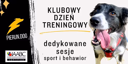 Klubowe dni treningowe - dwie daty! 15 listopada i 29 listopada