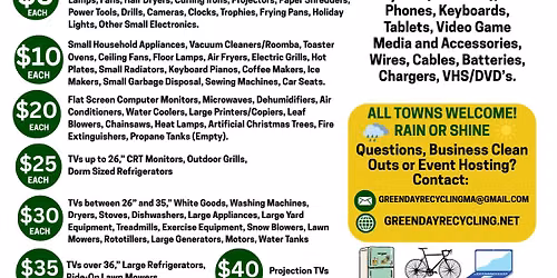Dracut Electronics Recycling Event \u267b\ufe0f