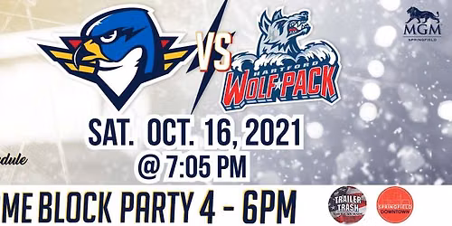 Springfield Thunderbirds vs. Hartford Wolf Pack