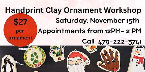 Handprint, Footprint, Paw Print Clay Workshop