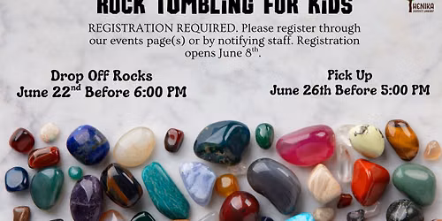 Rock Tumbling for Kids (Session 1)