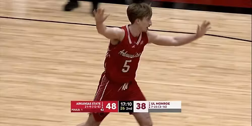 Louisiana Monroe Warhawks at Arkansas State Red Wolves Womens Basketball