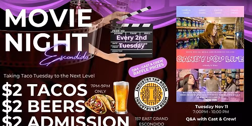 Movie Night Escondido: Candy Pop Life (reality TV show filmed in San Diego)