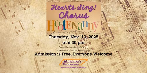 Alzheimer's Tennessee Hearts Sing! Hootenanny Fall Concert