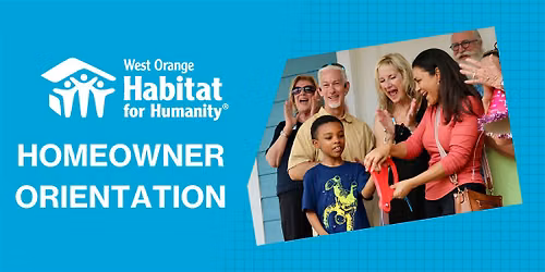West Orange Habitat for Humanity Homeowner Orientation