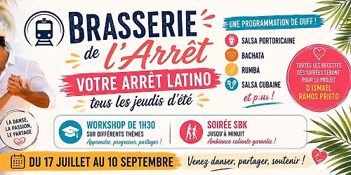 Brasserie de l\u2019Arr\u00eat : votre arr\u00eat latino tous les jeudis d\u2019\u00e9t\u00e9!