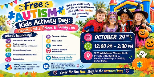 Free AUTISM - Kids Activity Day: Games, Crafts, Prizes & Family Fun