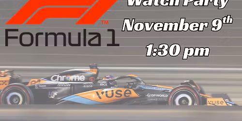 F1 Race Watch Party Sunday! 