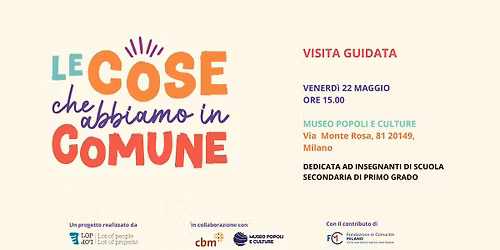 Visita guidata per insegnanti  al Museo Popoli e culture