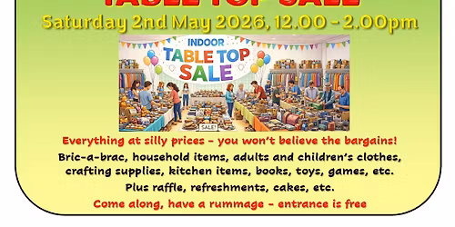 Table Top Sale at Bethel Chapel