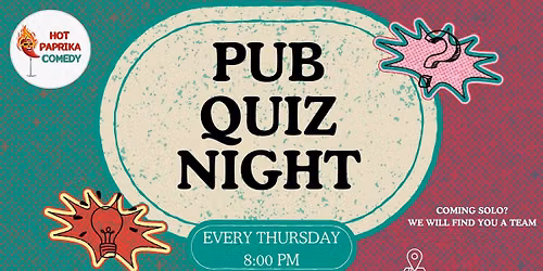 Hot Paprika Pub Quiz Night