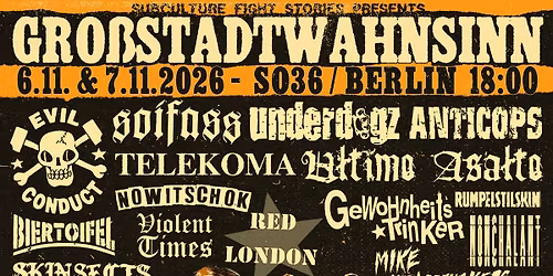 GROSSSTADTWAHNSINN 2026 \/\/ Berlin