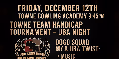 TOWNE TEAM TOURNAMENT - UBA NIGHT