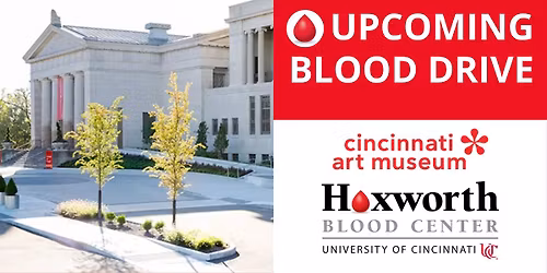 Cincinnati Art Museum Blood Drive with Hoxworth Blood Center