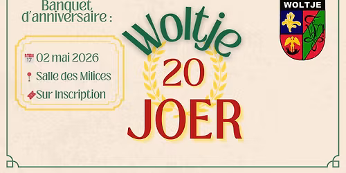 20 Joer Woltje : Banquet d'anniversaire et Habillage de Manneken Pis