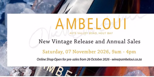 New Vintage Release and Annual Sale