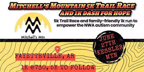 Mitchell's Mountain 5k Trail Race & 1k Dash for Hope