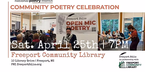 Community Poetry Celebration for National Poetry Month