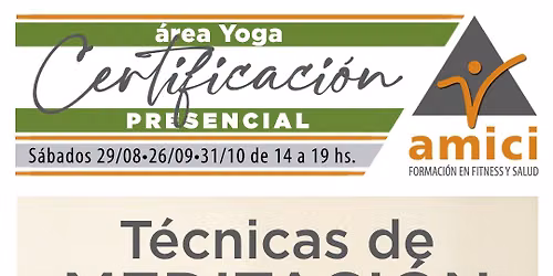 CERTIFICACI\u00d3N EN T\u00c9CNICAS DE MEDITACI\u00d3N - AGOSTO 2026