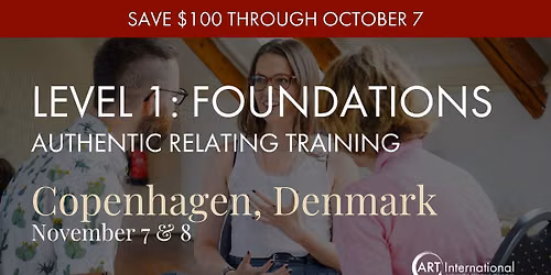 Authentic Relating Training - Level 1: Foundations - Copenhagen, Denmark