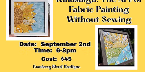 Kinusaiga: The Art of Fabric Painting Without Sewing