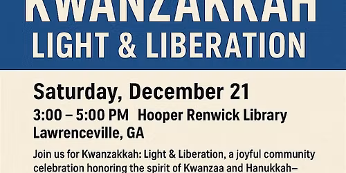 Kwanzakkah: Celebration of Light & Liberation