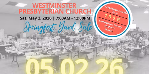 SPRINGFEST YARD SALE