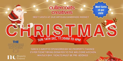Cullercoats Creatives | CHRISTMAS MARKET Sun 14th Dec | with visit from Santa!