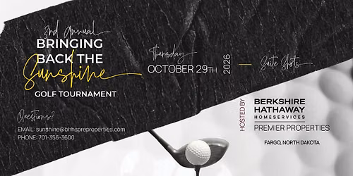 3rd Annual 'Bringing Back the Sunshine' Golf Tournament