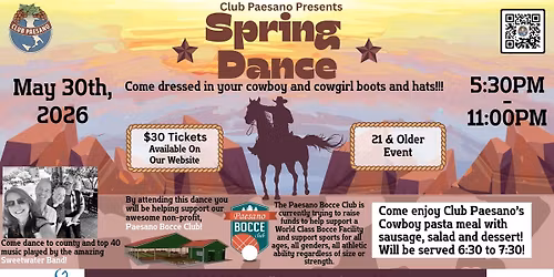 Club Paesano's Spring Dance